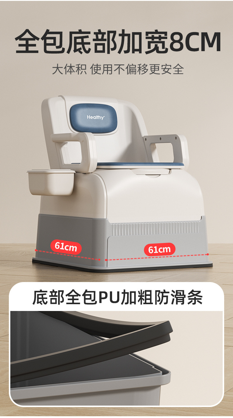 Cross-Border New Model Folding Toilet Car-Mounted Emergency Camping Toilet Stool Adult Portable Anti-Odor Outdoor Rv Toilet
