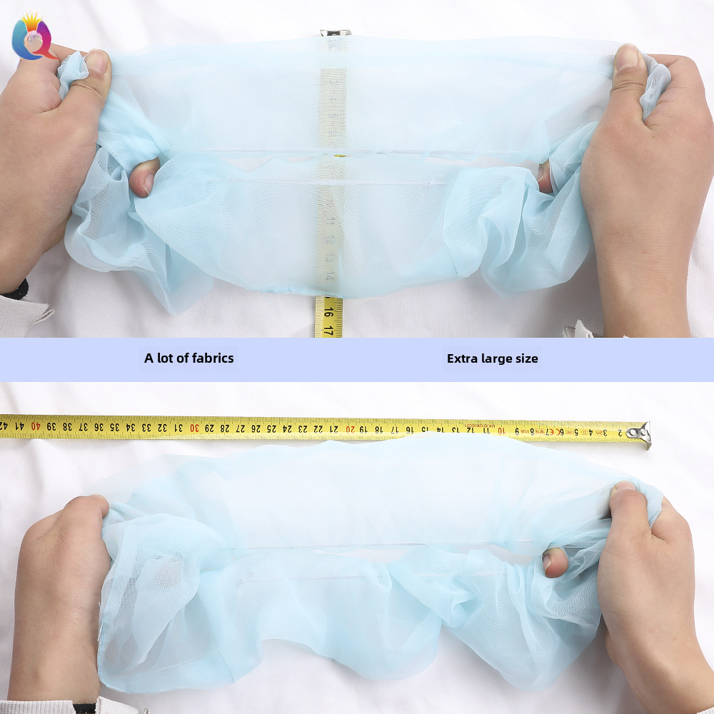 Qiyue super grande filato di seta brillante intestino crasso anello per capelli piccolo fresco corda per la testa organza cravatta per capelli anello per intestino crasso corda per capelli all'ingrosso_voghion.com