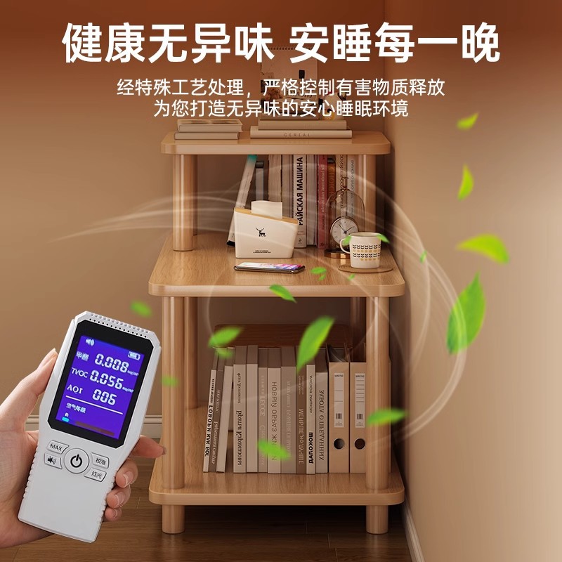 Estante de cabecera de la cama Estante de almacenamiento del dormitorio Estante pequeño junto a la cama Estante de esquina Estante de almacenamiento integrado contra la pared Estante de almacenamiento Reemplazo de cabecera de la cama