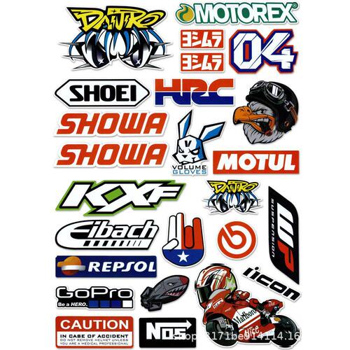 Motorcycle Sponsorship Event Decor Helmets Decal Best Selling Modified Car Sticker