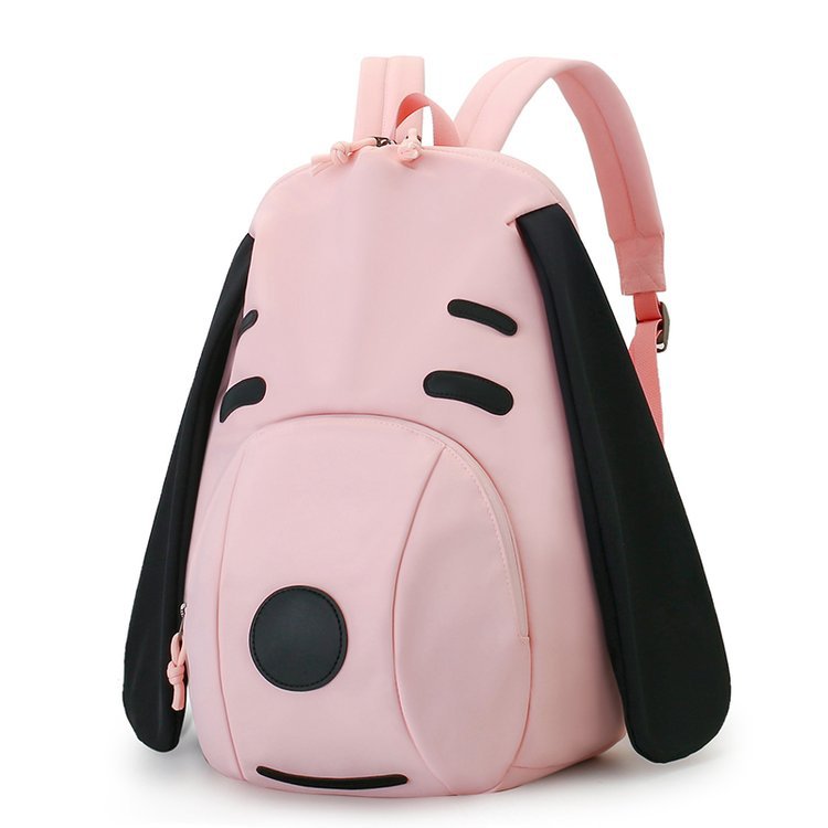 Nuevo lindo perro de dibujos animados para estudiantes de escuela primaria, escuela secundaria, nicho universal, gran capacidad de viaje, mochila