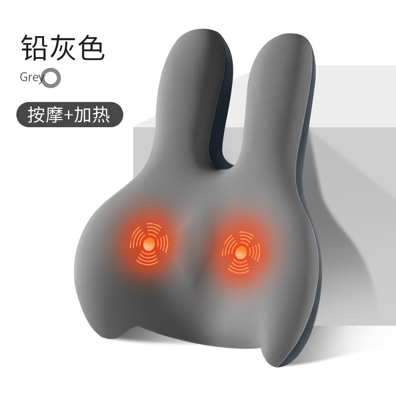 USB加熱マッサージクッション背もたれ車載オフィスシートクッションマッサージクッション長い座りグラフェンウエストクッション|undefined