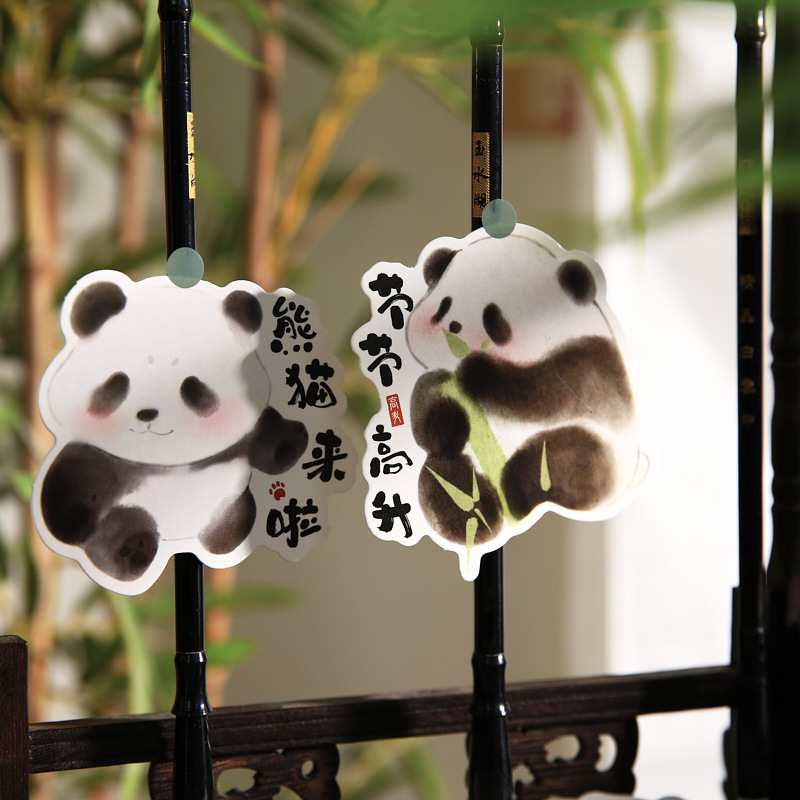 Mr. Paper Alien Postal Panda Vienes Serie Cute Cartoon Travel Souvenir Mensaje Confesión Tarjeta de felicitación