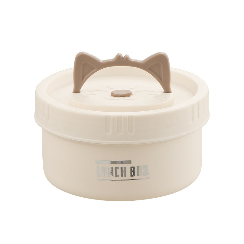 304 aislamiento de acero inoxidable caja de almuerzo alumno portátil sellado multicapa caja de almuerzo circular caja de almuerzo