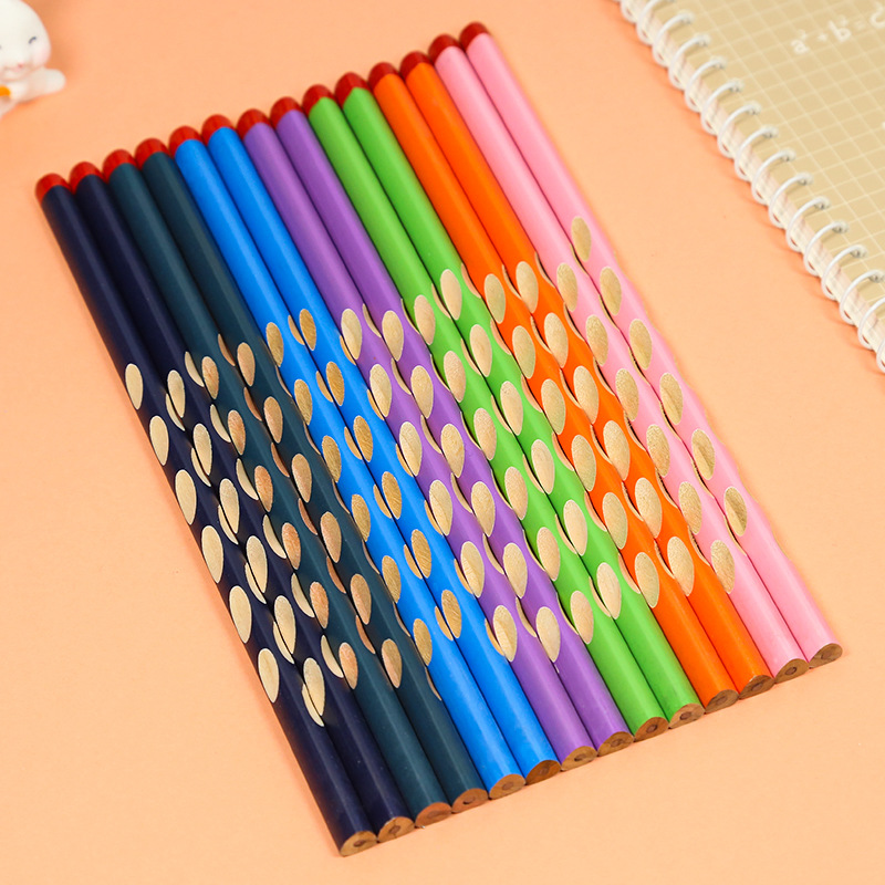Strap grueso Strap delgado triángulo agujero de lápiz de corrección de postura de escritura práctica de escritura 2bhb lápiz LOGO personalizado