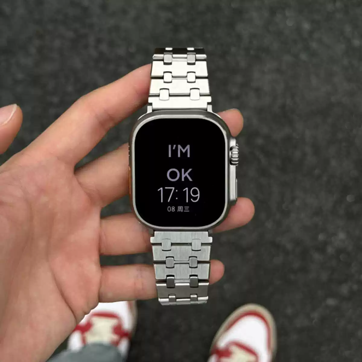 Подходит для Apple Watch 10 поколения SE, Yinjie нержавеющая сталь, Gundam ремешок для мужчин, Apple IWATCH S9 S8 S7