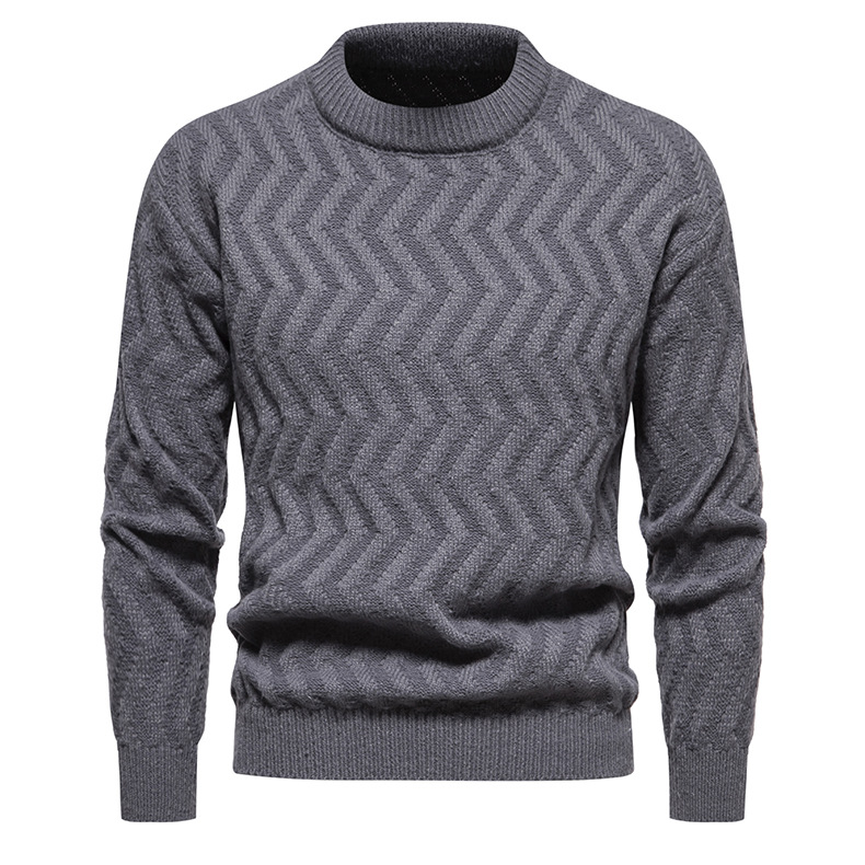 Women's Sweater Twisted Flower Round Neck Solid Colour Pullover_voghion.com