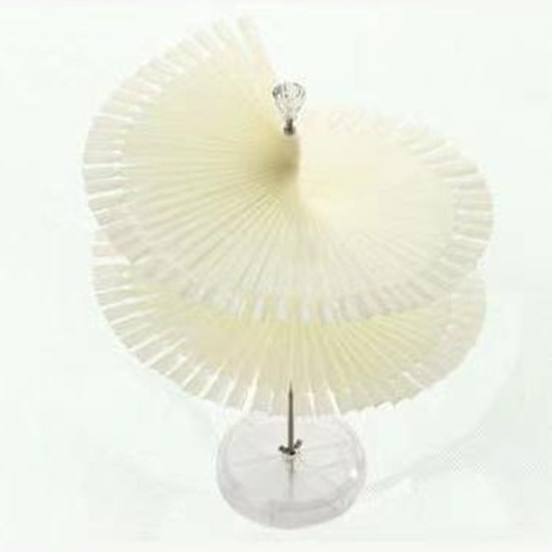 Nail acrylic rotating color card 120 color card display stand removable plastic color card fan-shaped color card