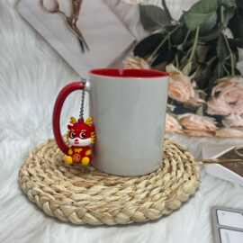 挂件随机情侣内彩马克杯陶瓷大容量咖啡杯ins风家用批发来图定制