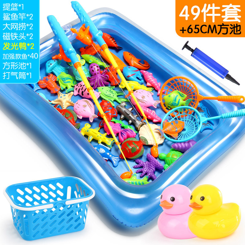 업그레이드 된 51 피스 세트: 바구니 단일 레이어 사각형 풀 65CM