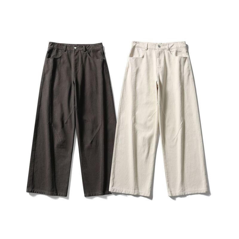 City Basics 2026 Autumn New Washed Cotton A-line Straight Pants City Basics 2026 Autumn New Washed Cotton A-line Straight Pants
