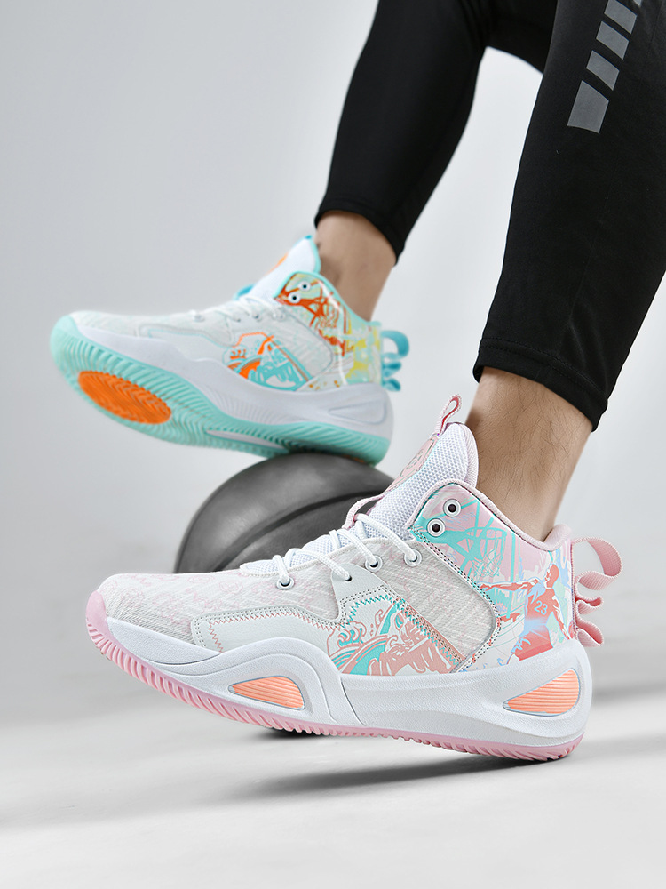 Zapatos de baloncesto de cuero para hombres, zapatos de alta altura impermeables, nuevos zapatos antideslizantes de entrenamiento profesional para estudiantes, moda de zapatos de fútbol