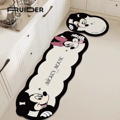 卡通硅藻泥廚房地墊吸水防油防滑耐髒速干腳墊家用可擦免洗地毯