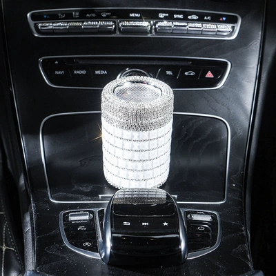 Car Diamond ashtray New Creative Car ashtray - jelly-white