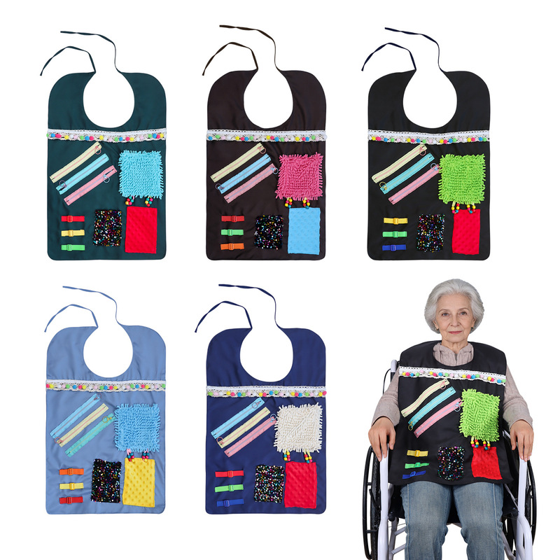 Soothing Bibs for the Elderly, Educational and Stress-Relieving Exercises, Dementia Care, and Use by Alzheimer's Disease Patients Soothing Bibs for the Elderly, Educational and Stress-Relieving Exercises, Dementia Care, and Use by Alzheimer's Disease Patients