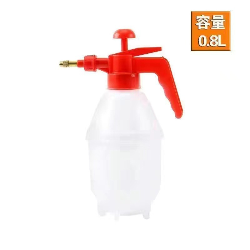 0.8 liters white air pressure watering can