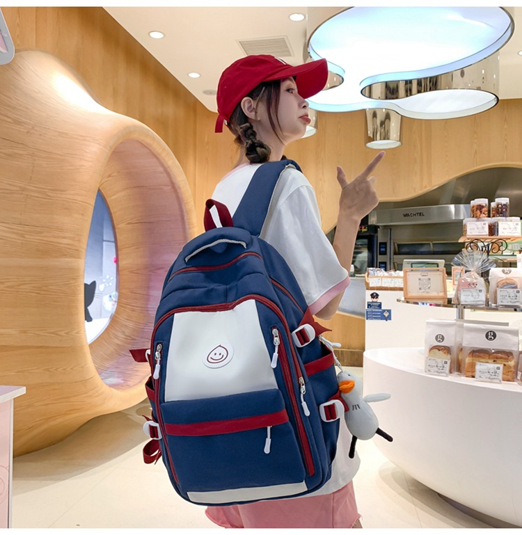 Mochila de hombro femenino sentido superior insfeng versión coreana de la mochila de estudiantes de secundaria y secundaria simple mochila de estudiantes universitarias