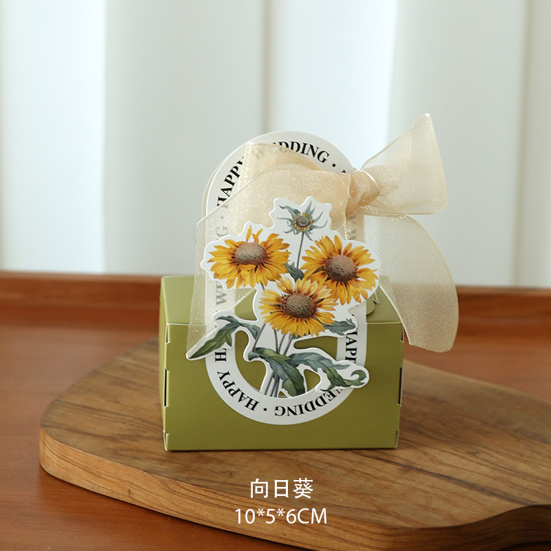 喜糖箱喜糖袋専用結婚お土産箱空箱結婚式創意花キャンディー包装|undefined