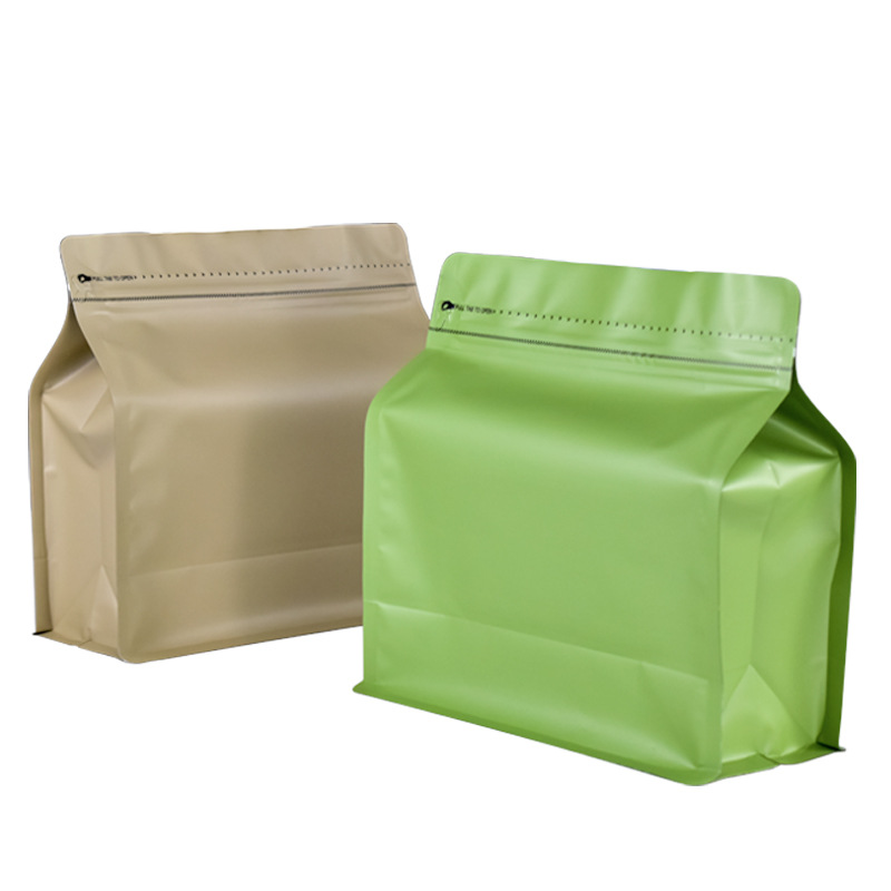 Bolsa de café Baoliyuan Bolsa de cubo de Rubik Válvula de escape Bolsa de embalaje de granos de café 16 bolsas de té de papel de aluminio engrosado de seda de grado alimenticio