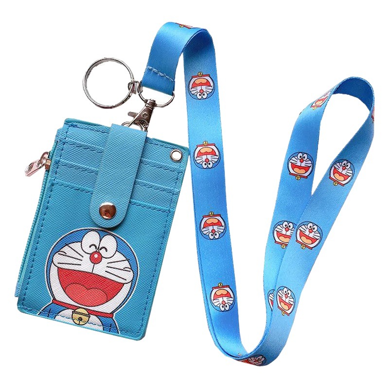 Cute student campus multi-card bus card lanyard card set access control student card protection set meal card set change