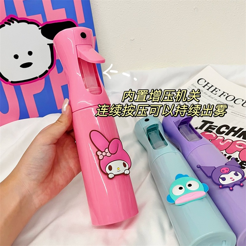 Sanrio regadera botella de spray de alcohol para uso doméstico, limpieza y desinfección de atomización ultrafina, riego de flores y riego de flores, spray de agua de alta presión especial para el cultivo de flores