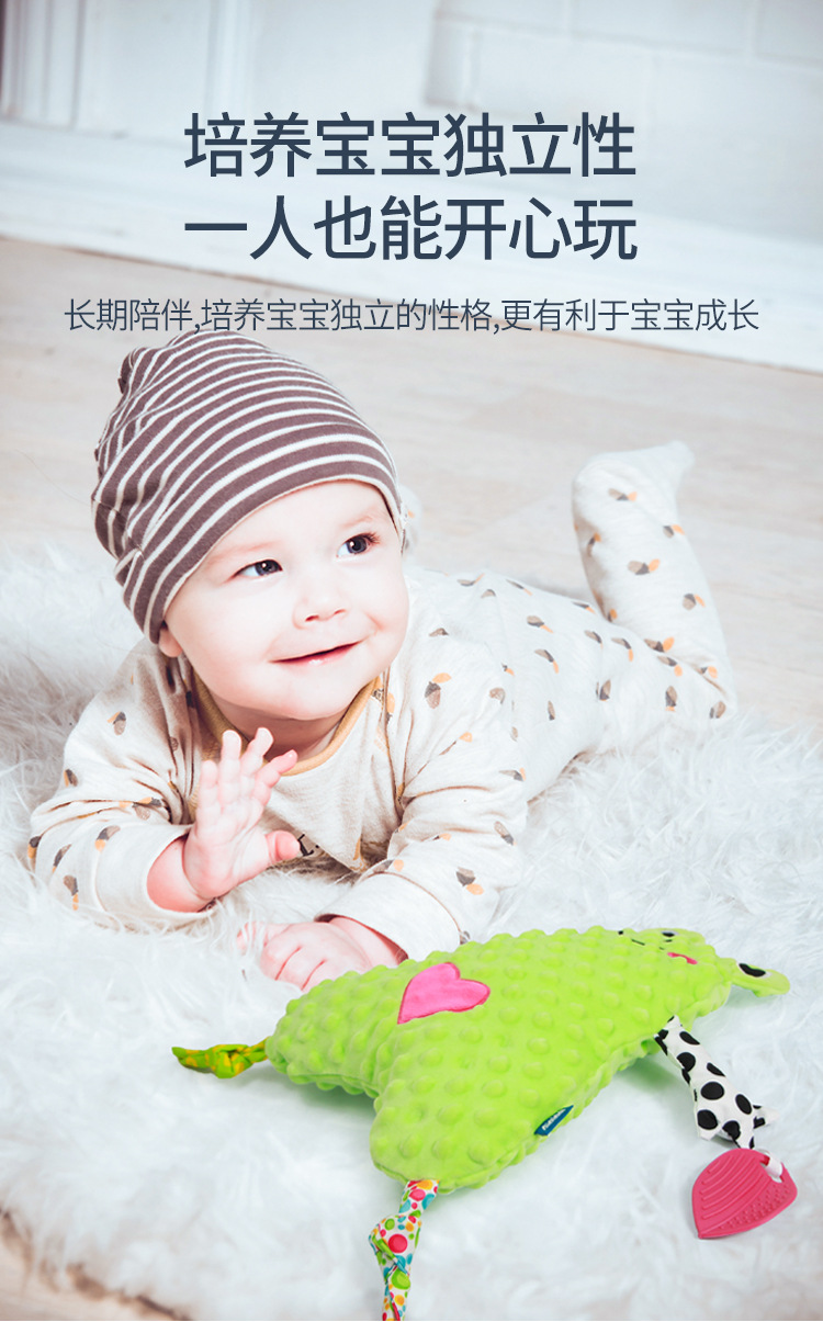 婴幼儿纱布动物安抚公仔