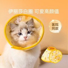 白圈 猫咪项圈宠物小狗狗脖圈绝育耻辱圈防舔防抓头套