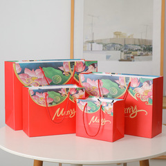 中國風包裝袋 紅色喜慶禮品袋 生日回禮袋 喜糖袋 年貨手提袋