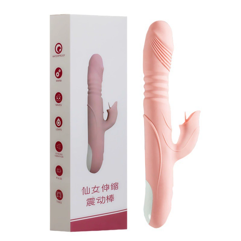 Foreign trade version of fairy wand heated telescopic tongue licking female appliance vibrator adult products supply wholesale network dropshipping
