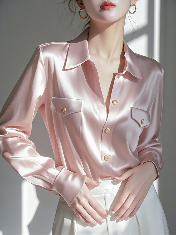 2025春の服の新型のきれいな小さいシャツのフランスの高級感の上着はとてもきれいです。|undefined