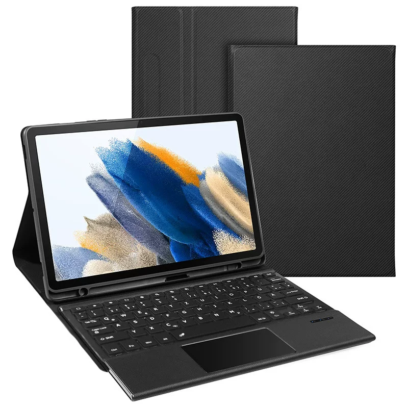 Клавиатура назад подсветка Galaxy Tab S8+/S8 Ultra, сенсорная клавиатура, лоток для пера, чехол