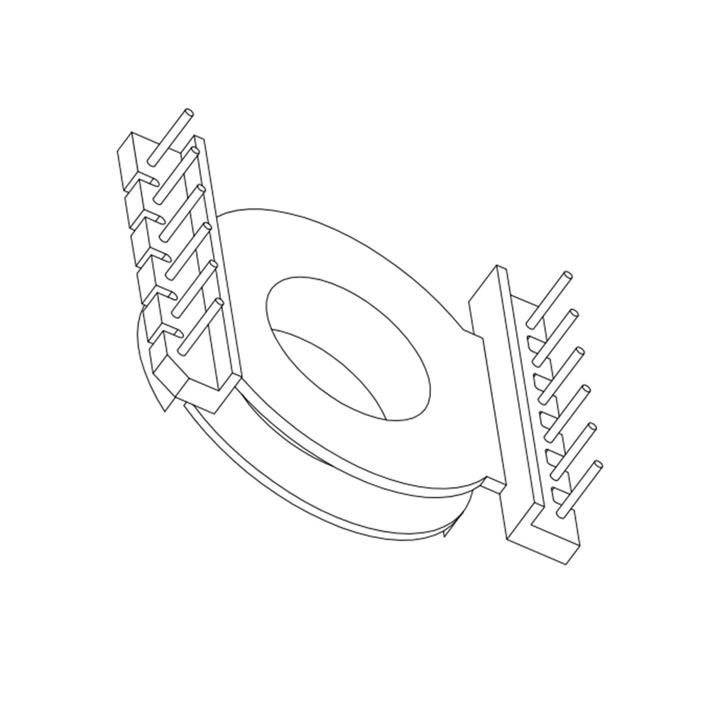 POT4015电木骨架POT4015变压器骨架POT4015贴片骨架立式6+6