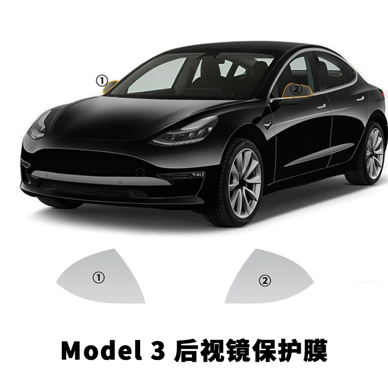 Car paint protective film: Tesla TPU Clear Protection - black-26154