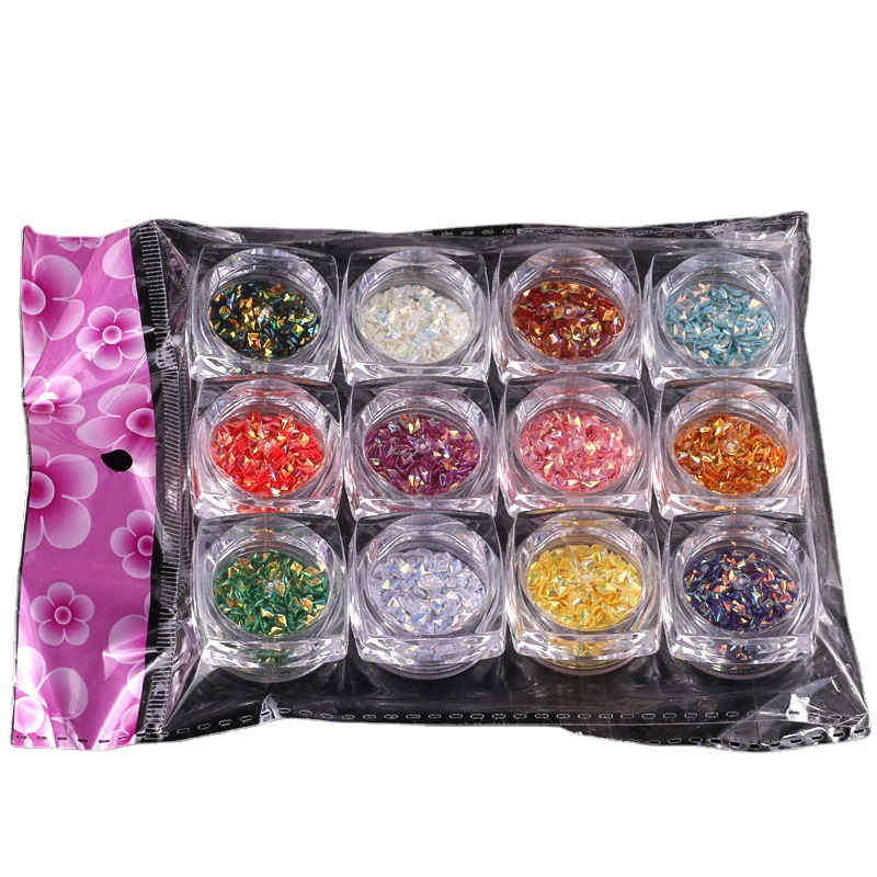 Princesa uñas belleza Nueva Lentejuelas de fototerapia uñas DIY joyería 3D diamante lentejuelas tridimensional diamante brillo dinámico