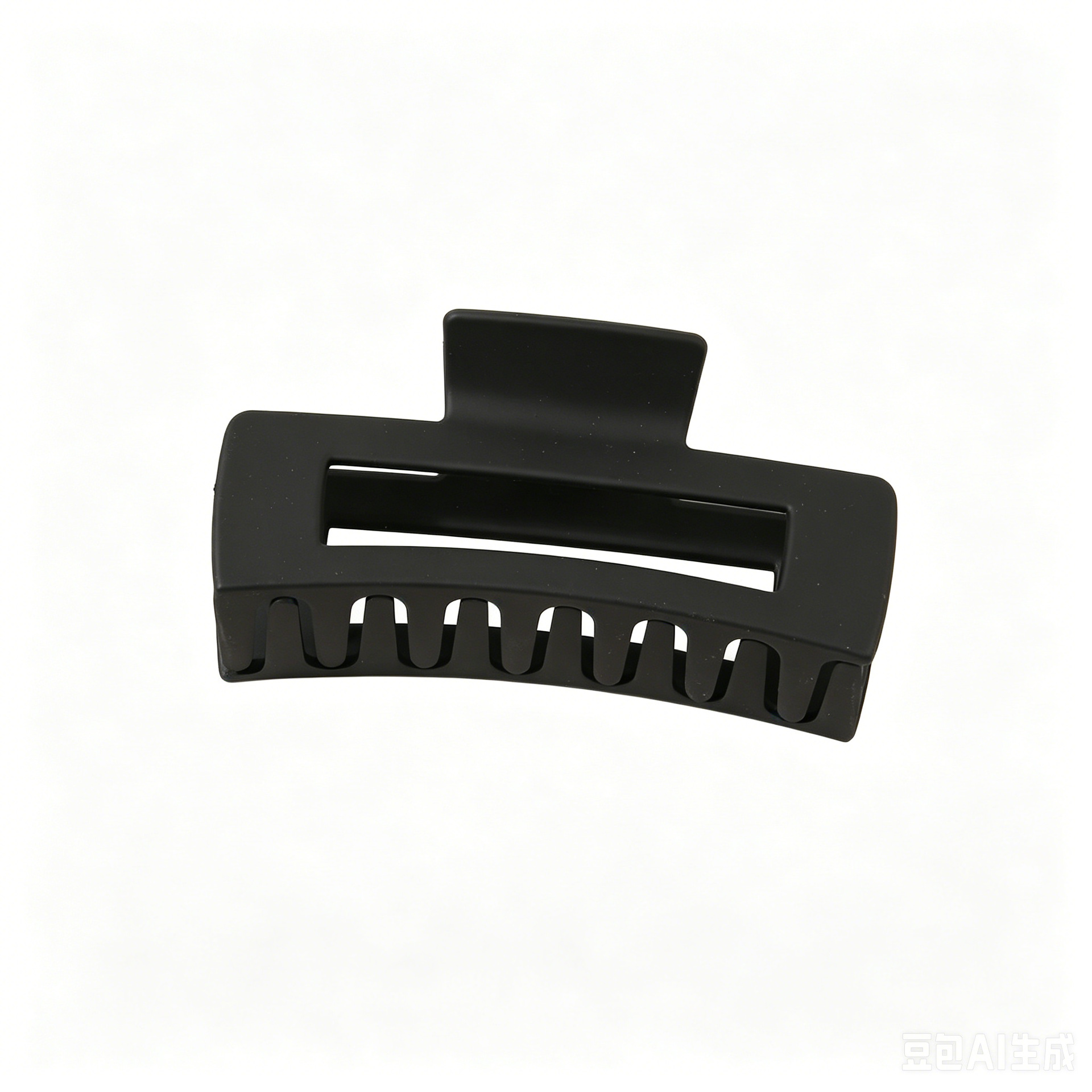 Cross-border large grip matte hair clip women bun clip square hair barrette back of head hair accessory shark clip wholesale