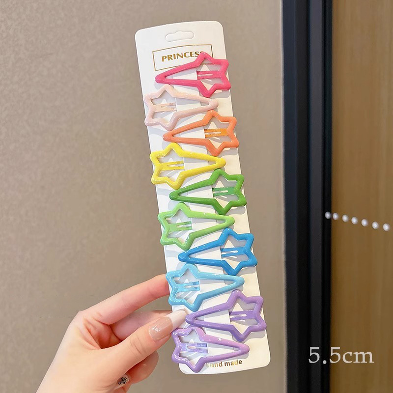 Niños pinzas de cabello de pentacos niñas pinzas de cabello rotas lindas bebés niñas pinzas de cabello BB pinzas de cabello frises pinzas de cabello