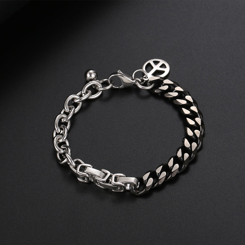 Men's Cuban Link Bracelet Stainless Steel Waterproof Jewellery_voghion.com