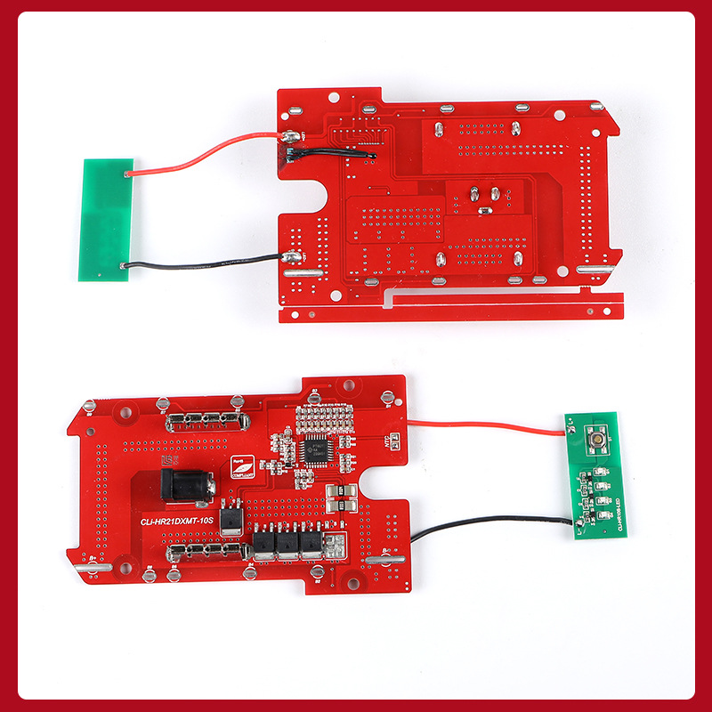 替代国产21700木田五串保护板 40V锂电池三MOS带灯电动工具保护板