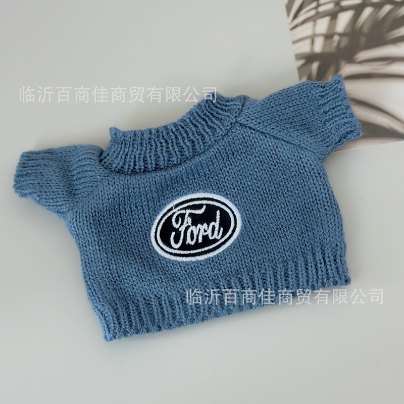 泰迪熊公仔车标衣服小熊毛衣棉花娃娃玩偶替换服装套装玩具配件|undefined