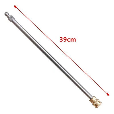 High-pressure water gun extension rod with quick plug 17inch stainless steel extension rod 1/4 male-female quick connect extension rod (High pressure car wash water gun) - 39cm-quick-connect-extended-rod