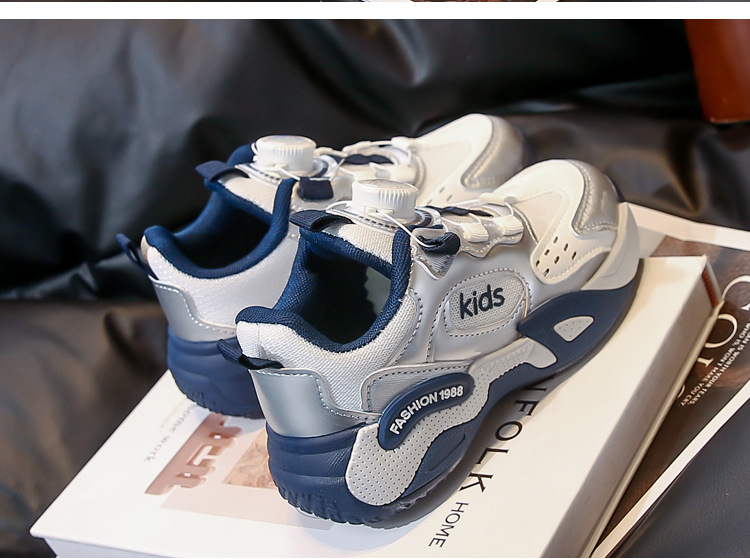 Sneakers chunky per bambini basket impermeabili in pelle_voghion.com