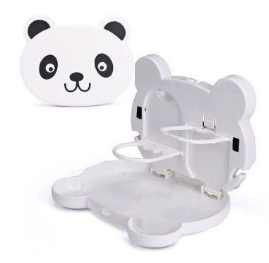 Car cup holder/beverage holder table, car foldable drink cup - white-panda