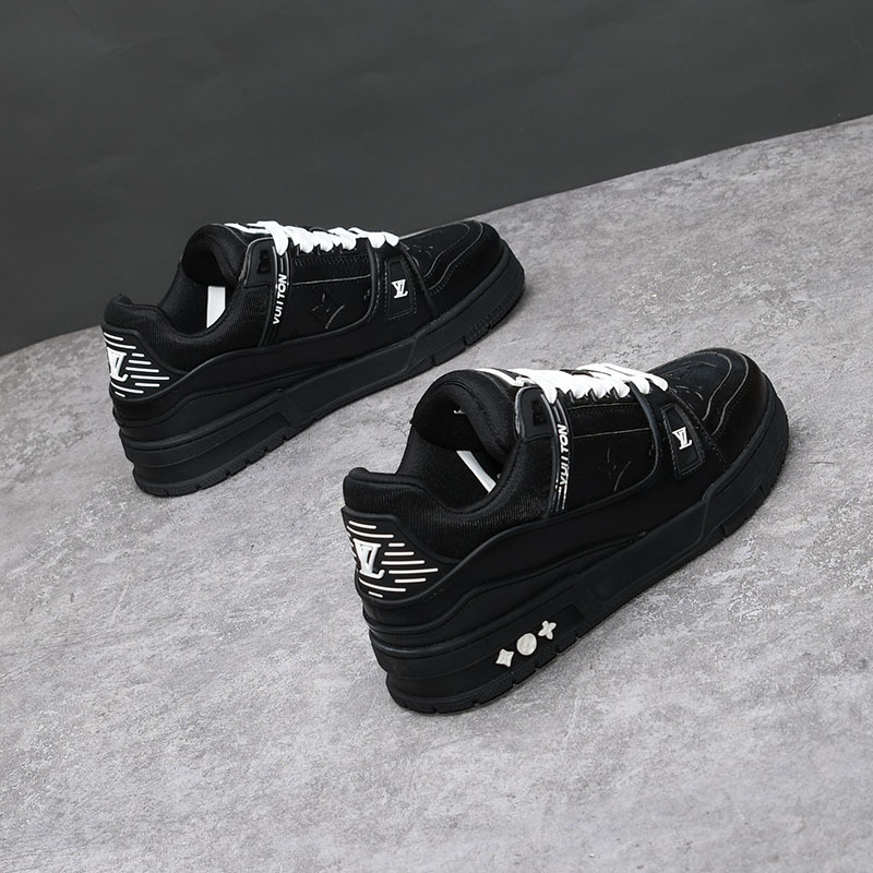 Black Warrior zapatos de hombre primavera y otoño nueva tendencia todo-fósforo otoño deportes y ocio pequeños zapatos blancos zapatos de moda para hombres y mujeres 8003