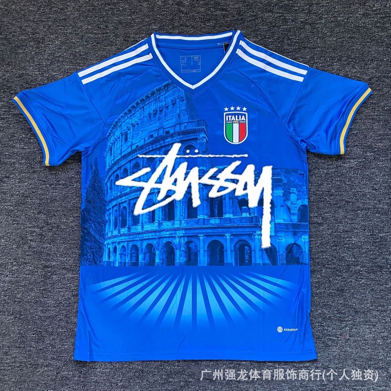 Stussy斯图西球衣弗拉门戈国米意大利纪念版葡萄牙日本短袖足球服|undefined