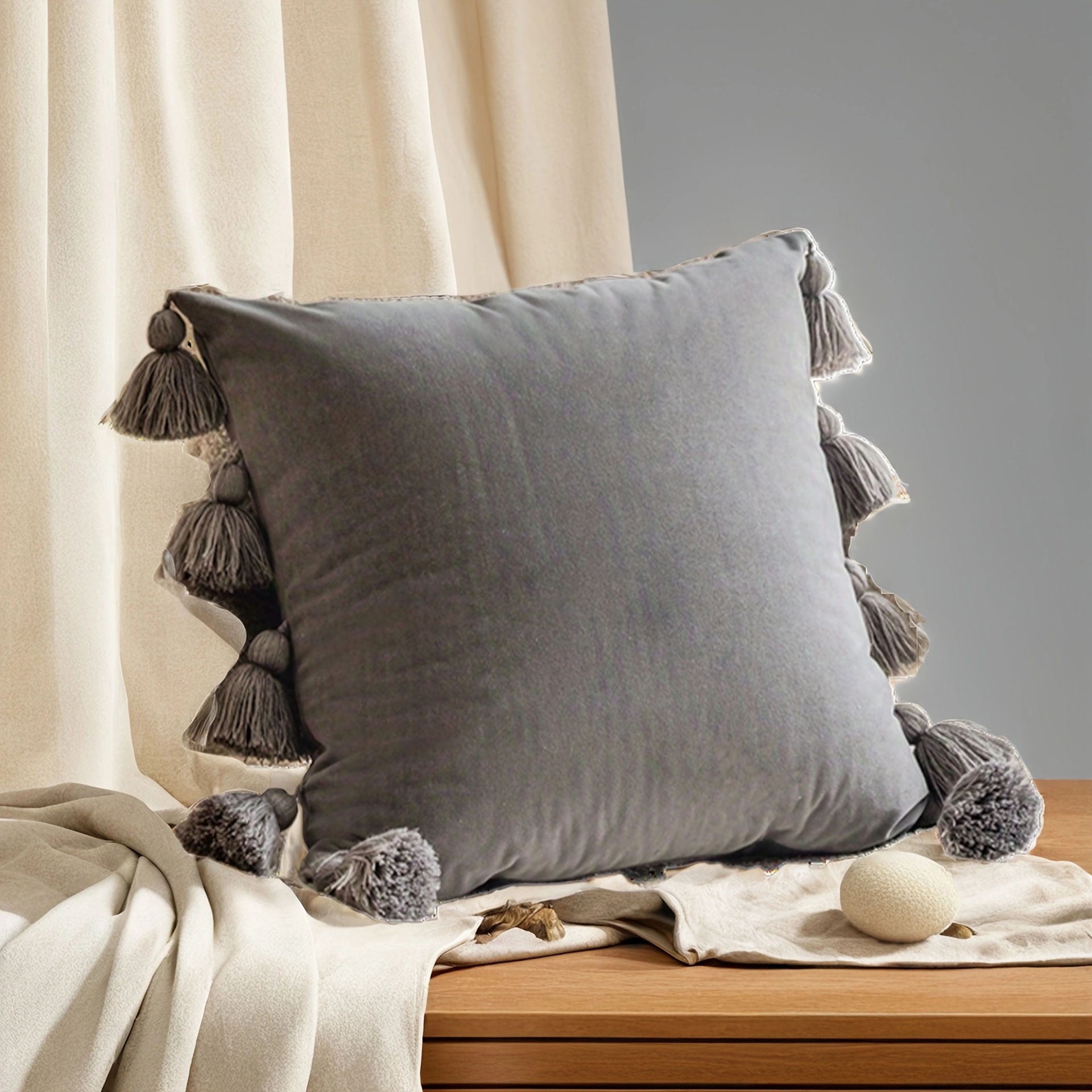 Inswind sleeve sofá abrazar cubierta de almohada decoración de la sala de estar cabecera cubierta de almohada de color sólido cubierta de cintura cubierta de almohada al por mayor