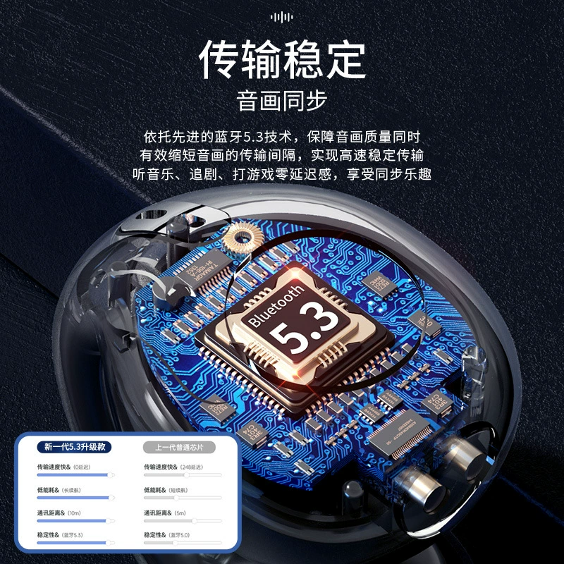 Беспроводные наушники, удлинённые заушины, Bluetooth, T75