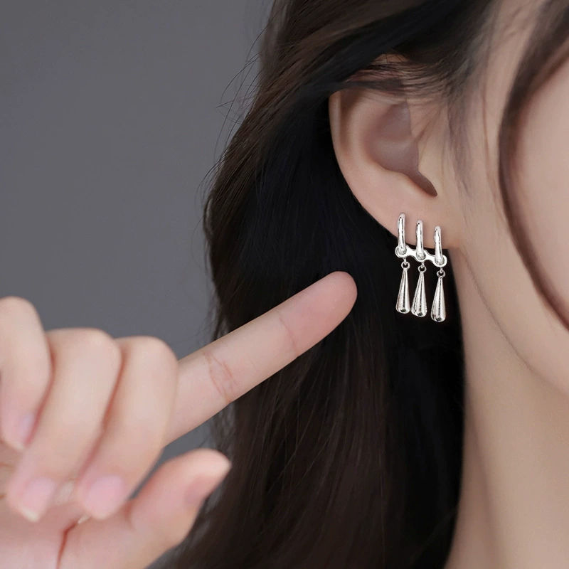 Серьги с кисточками, каплевидные, короткие, корейские товары, французский стиль