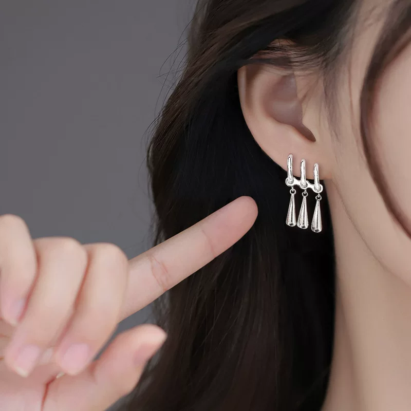 Серьги с кисточками, каплевидные, короткие, корейские товары, французский стиль