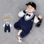 春秋连体翻领婴儿爬服