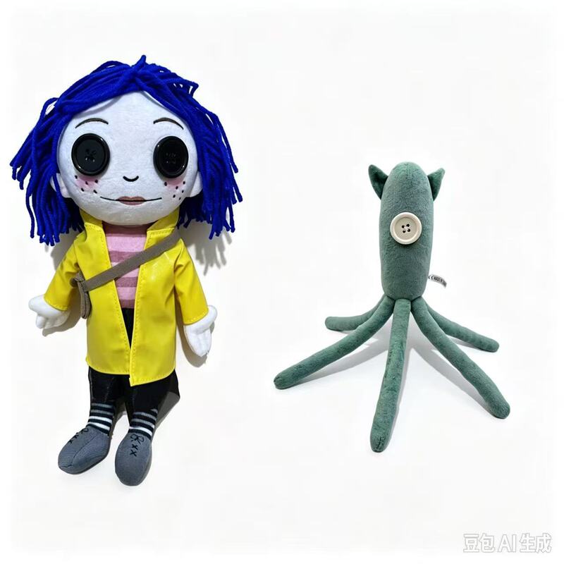 The European and American Movie "Ghost Mommy" Coraline Plush Coraline Children's Comfort Plush Toy Doll